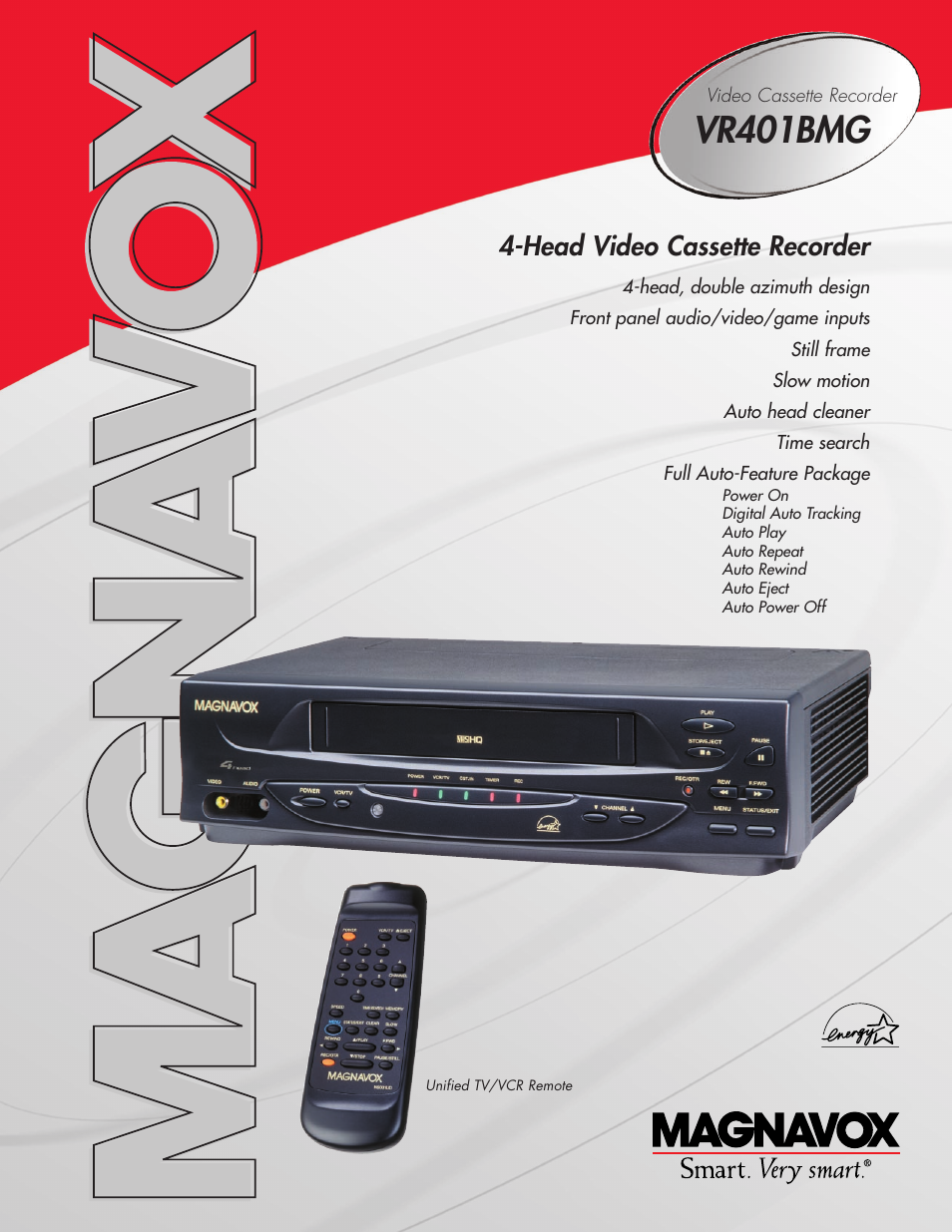 Philips Magnavox VR401BMG User Manual | 2 pages