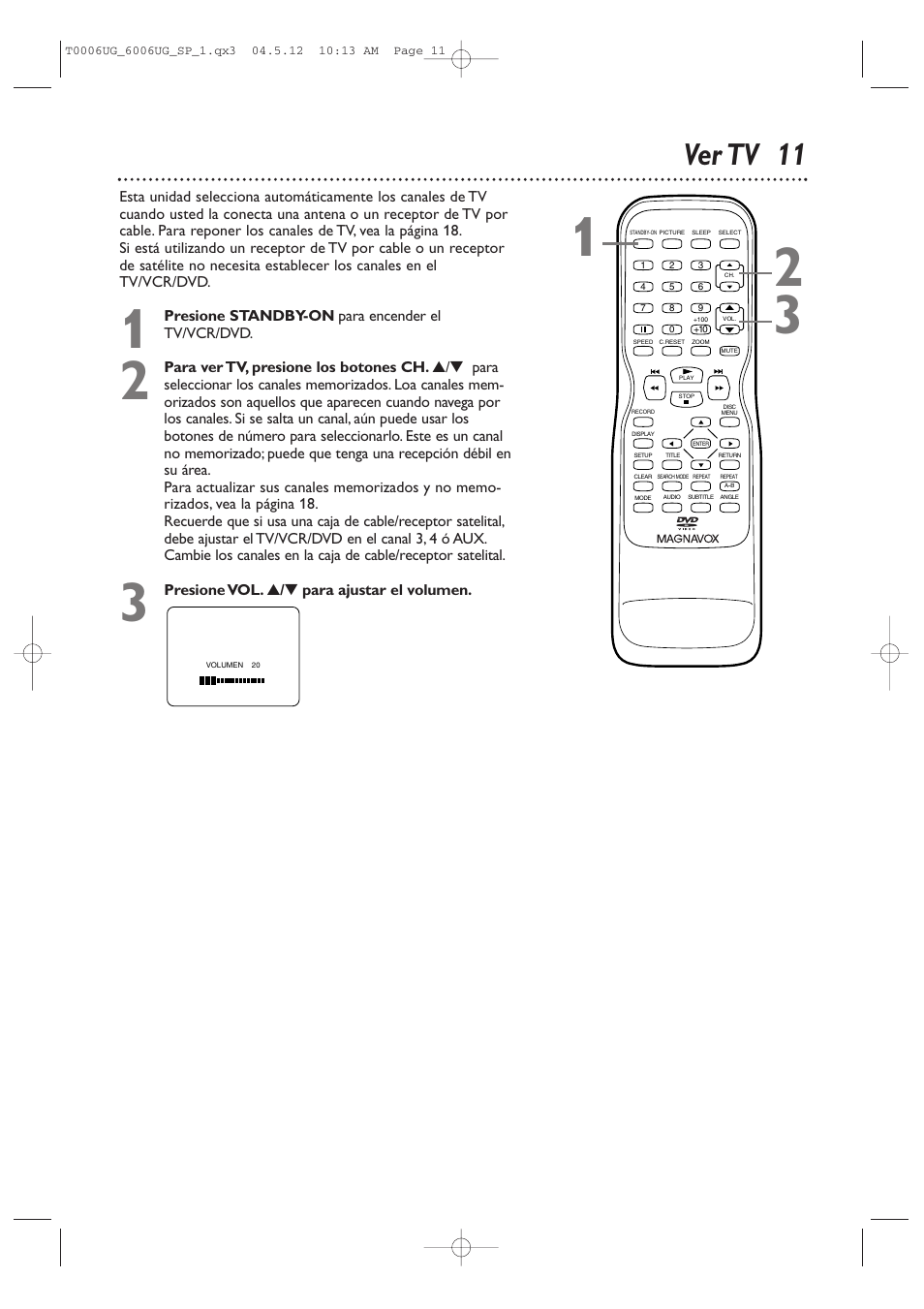 Ver tv 11 | Philips Magnavox 27MDTR20 User Manual | Page 91 / 160