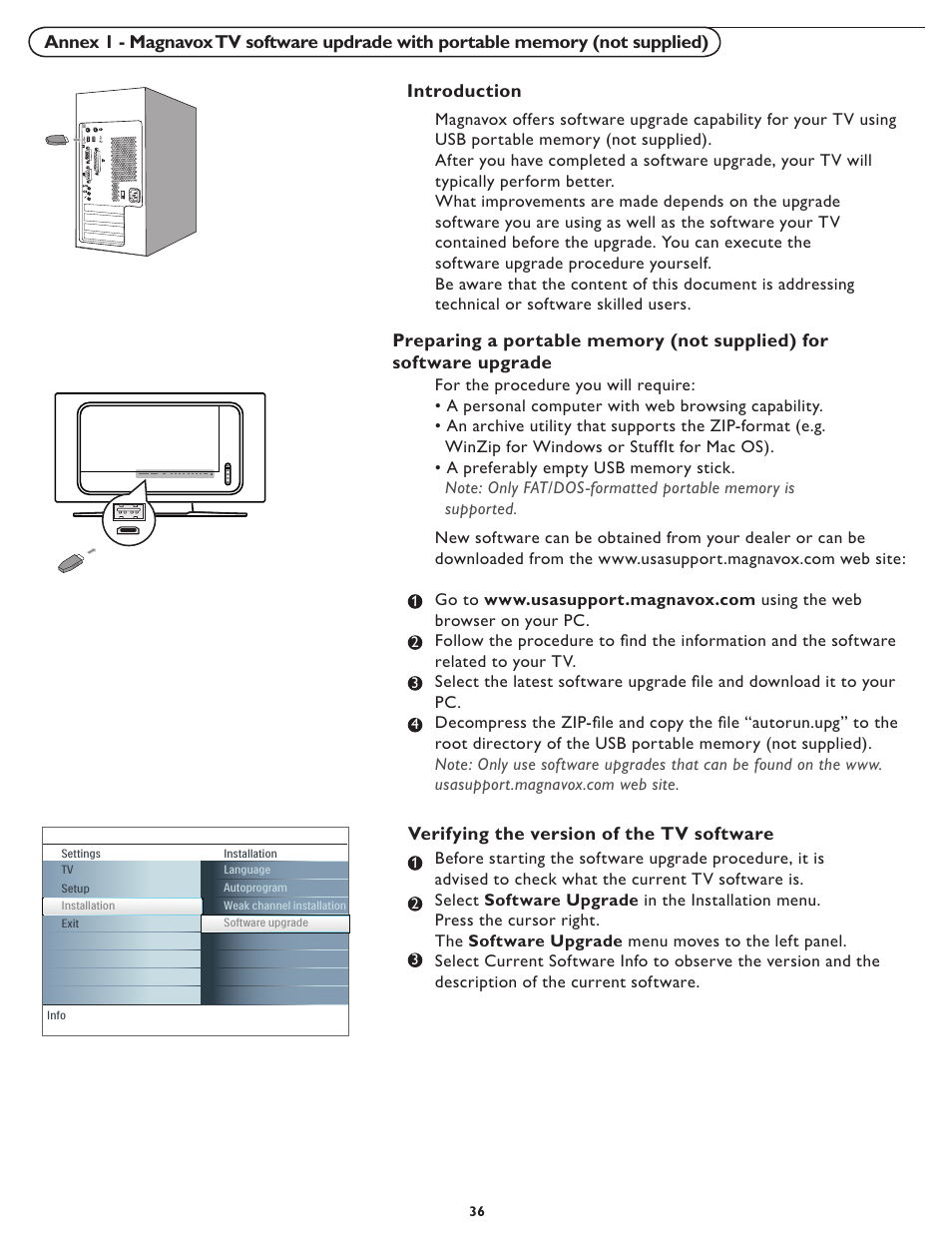 Philips Magnavox 32MF231D User Manual | Page 36 / 38