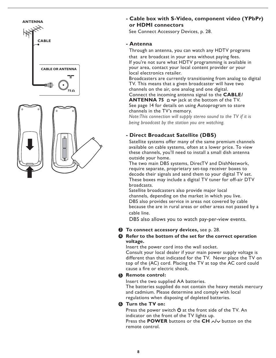 Philips Magnavox 32MF231D User Manual | Page 8 / 38