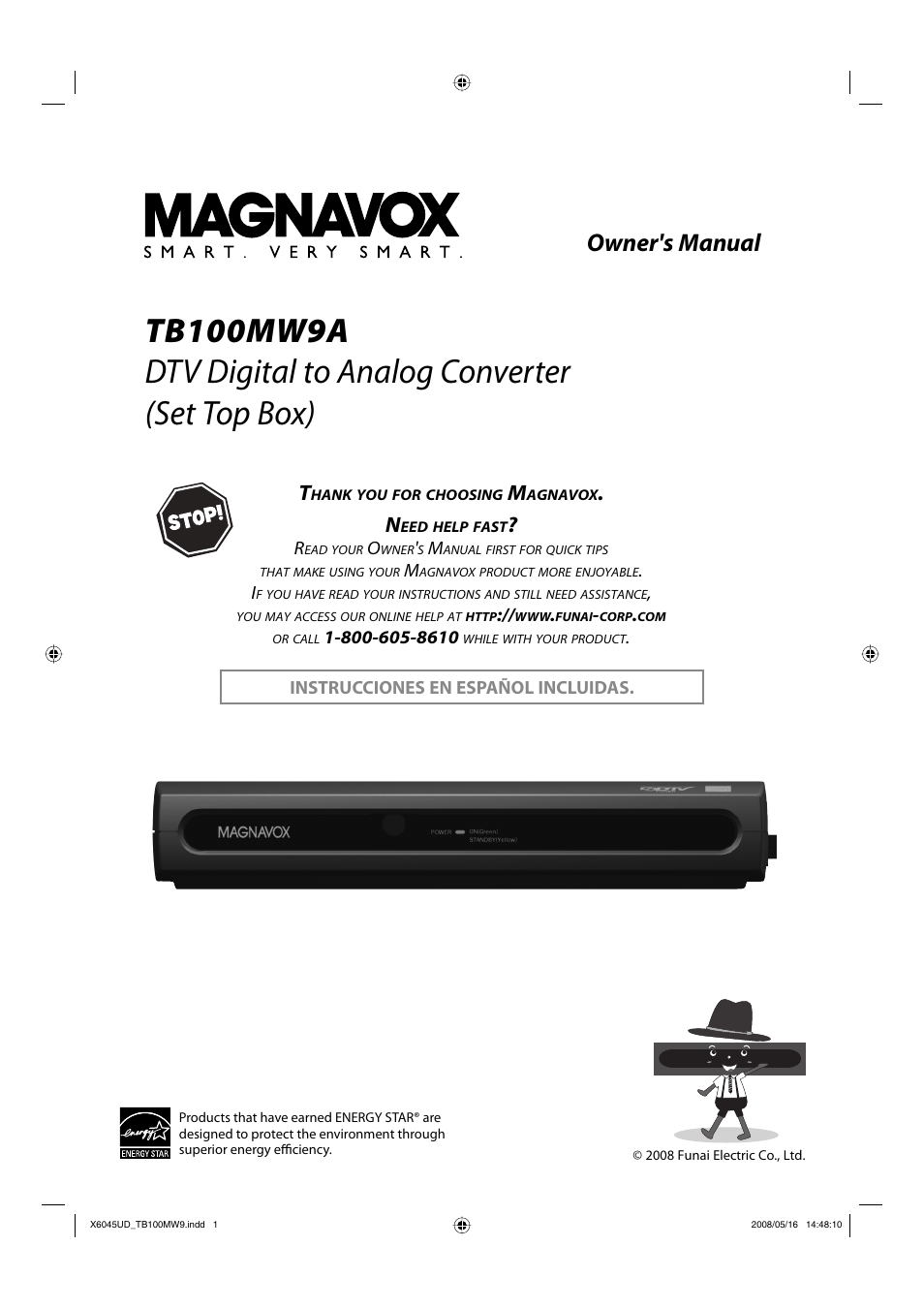 Philips Magnavox TB100MW9A User Manual | 28 pages