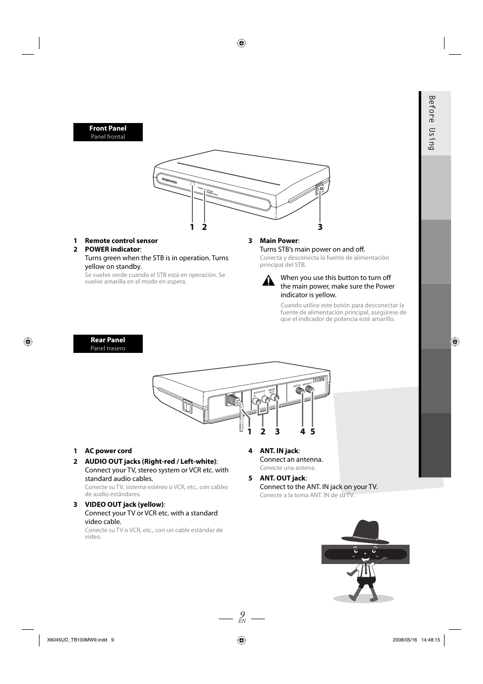 Philips Magnavox TB100MW9A User Manual | Page 9 / 28