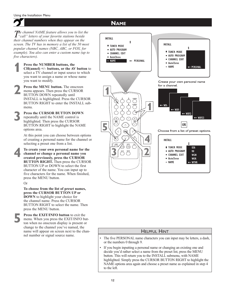Philips Magnavox 51MP6100Ds User Manual | Page 12 / 38