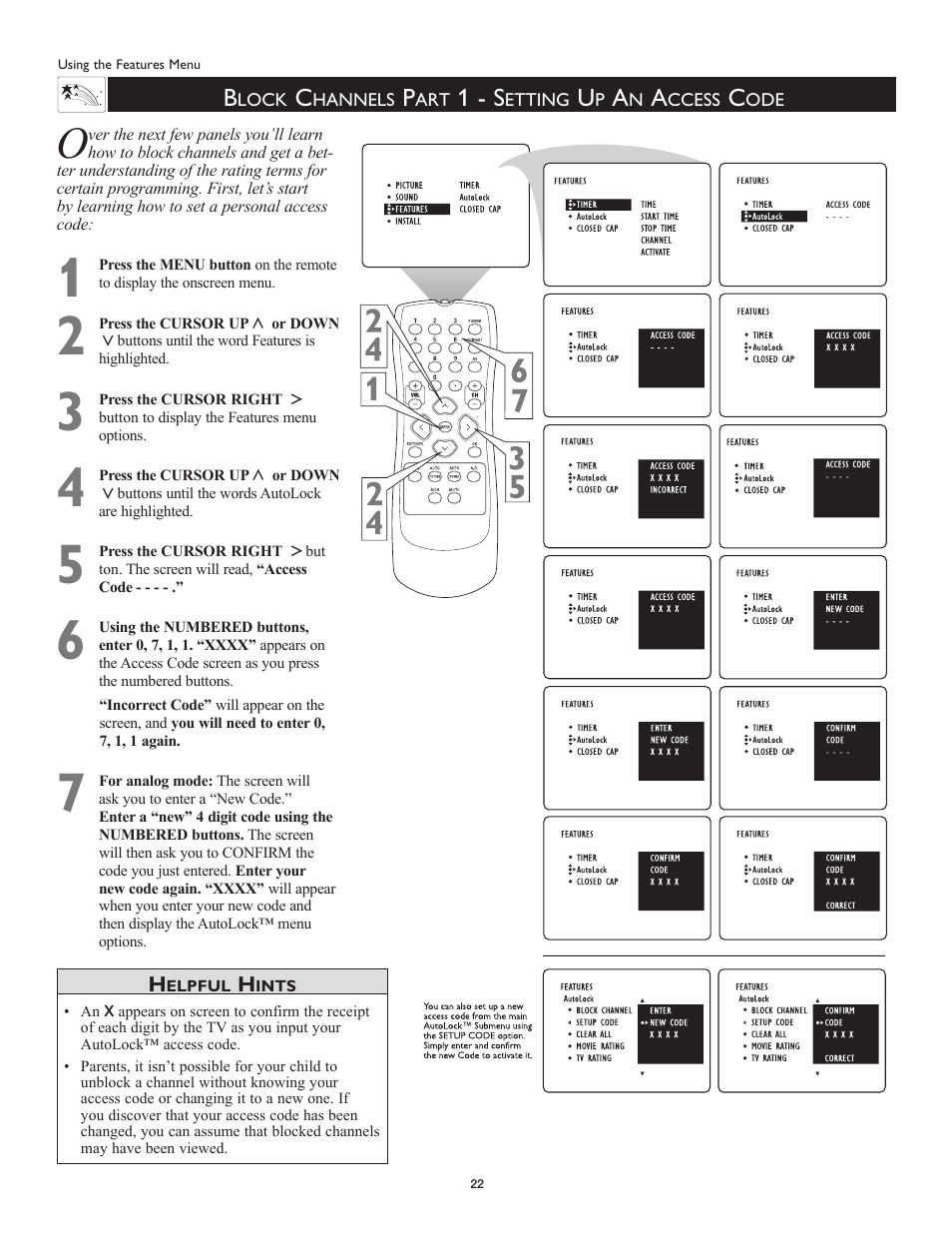 1 - s | Philips Magnavox 51MP6100Ds User Manual | Page 22 / 38