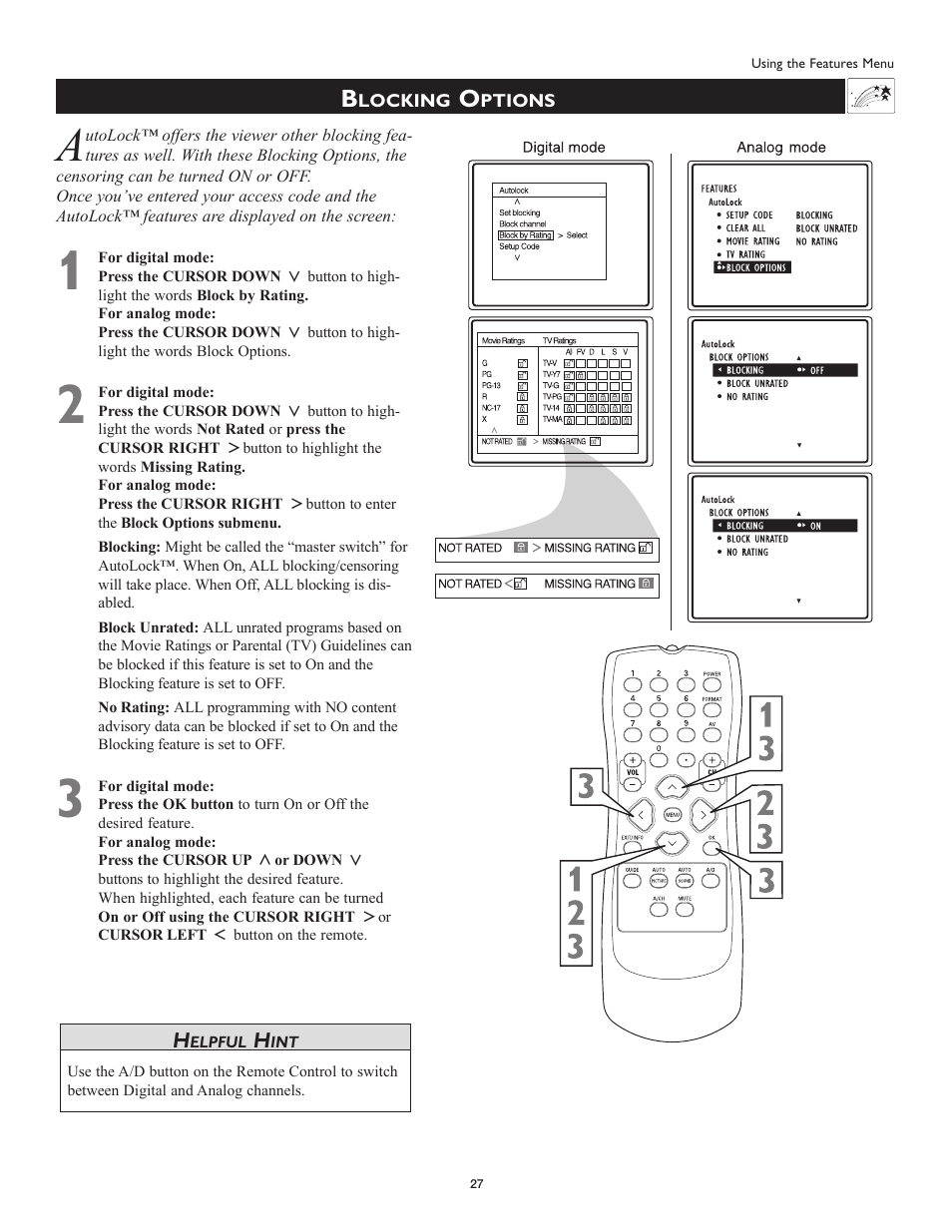 Philips Magnavox 51MP6100Ds User Manual | Page 27 / 38