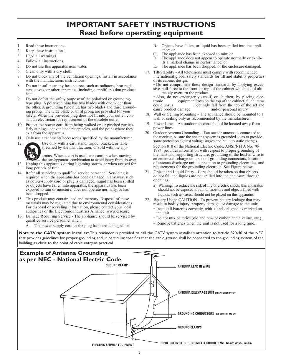 Philips Magnavox 51MP6100Ds User Manual | Page 3 / 38