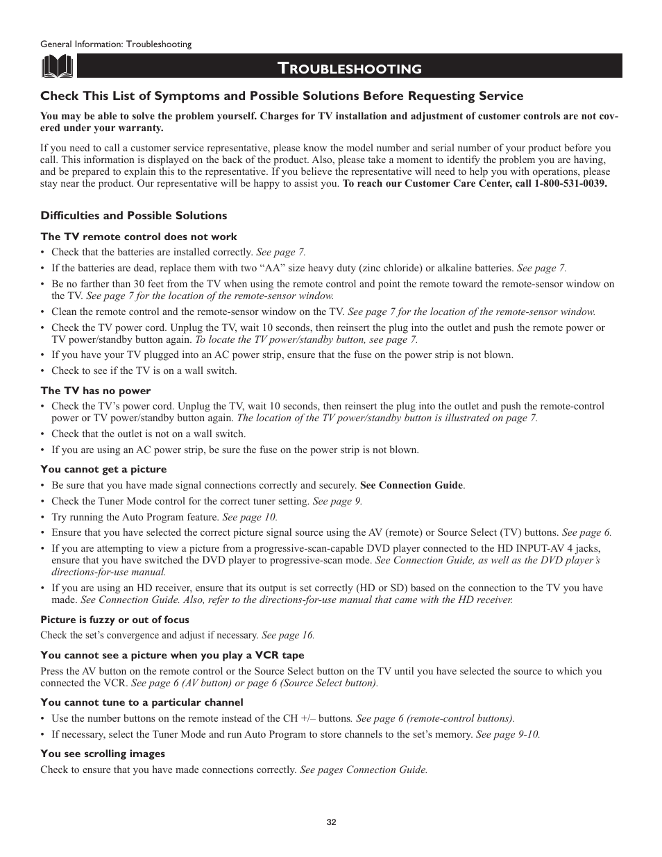 Philips Magnavox 51MP6100Ds User Manual | Page 32 / 38