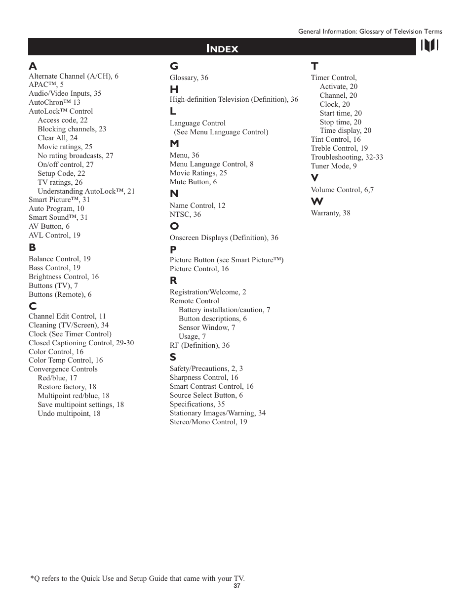 Philips Magnavox 51MP6100Ds User Manual | Page 37 / 38