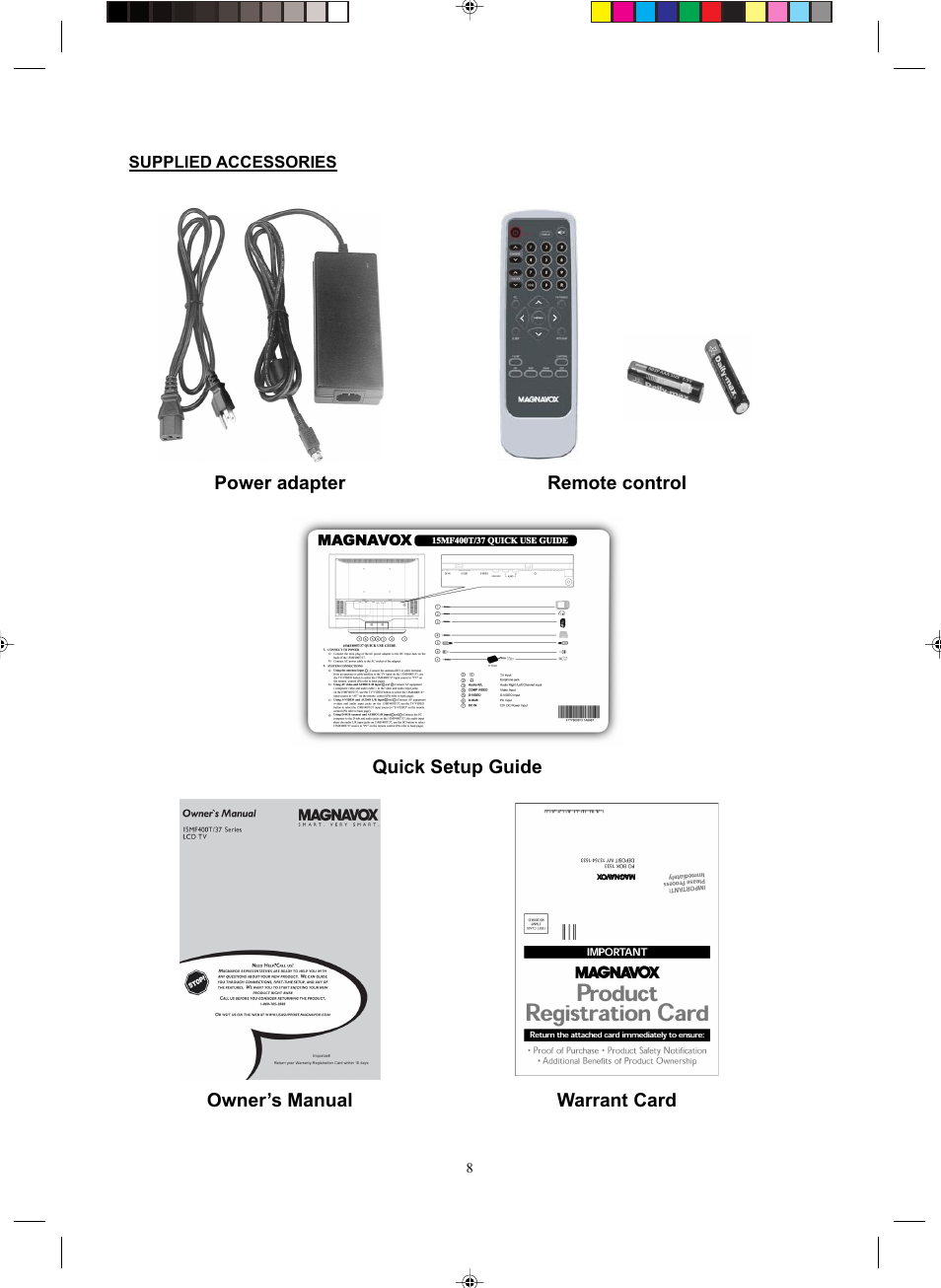 Philips Magnavox 15MF400T/37 Series User Manual | Page 8 / 32