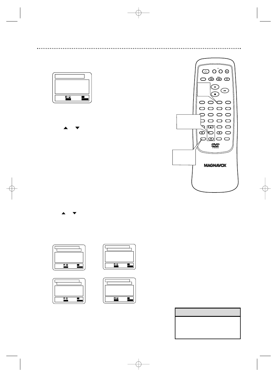 Audio controls 39, Helpful hint, Press the number 3 button to select audio | Dolby digital, Drc mpeg, Down sampling, Press setup to remove the menu | Philips Magnavox MDV435 User Manual | Page 39 / 52