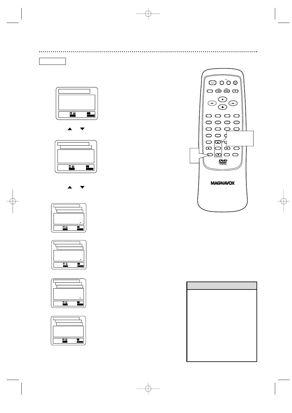 42 language controls, Helpful hints, Press o o or p p to select language, then press ok | Philips Magnavox MDV435 User Manual | Page 42 / 52