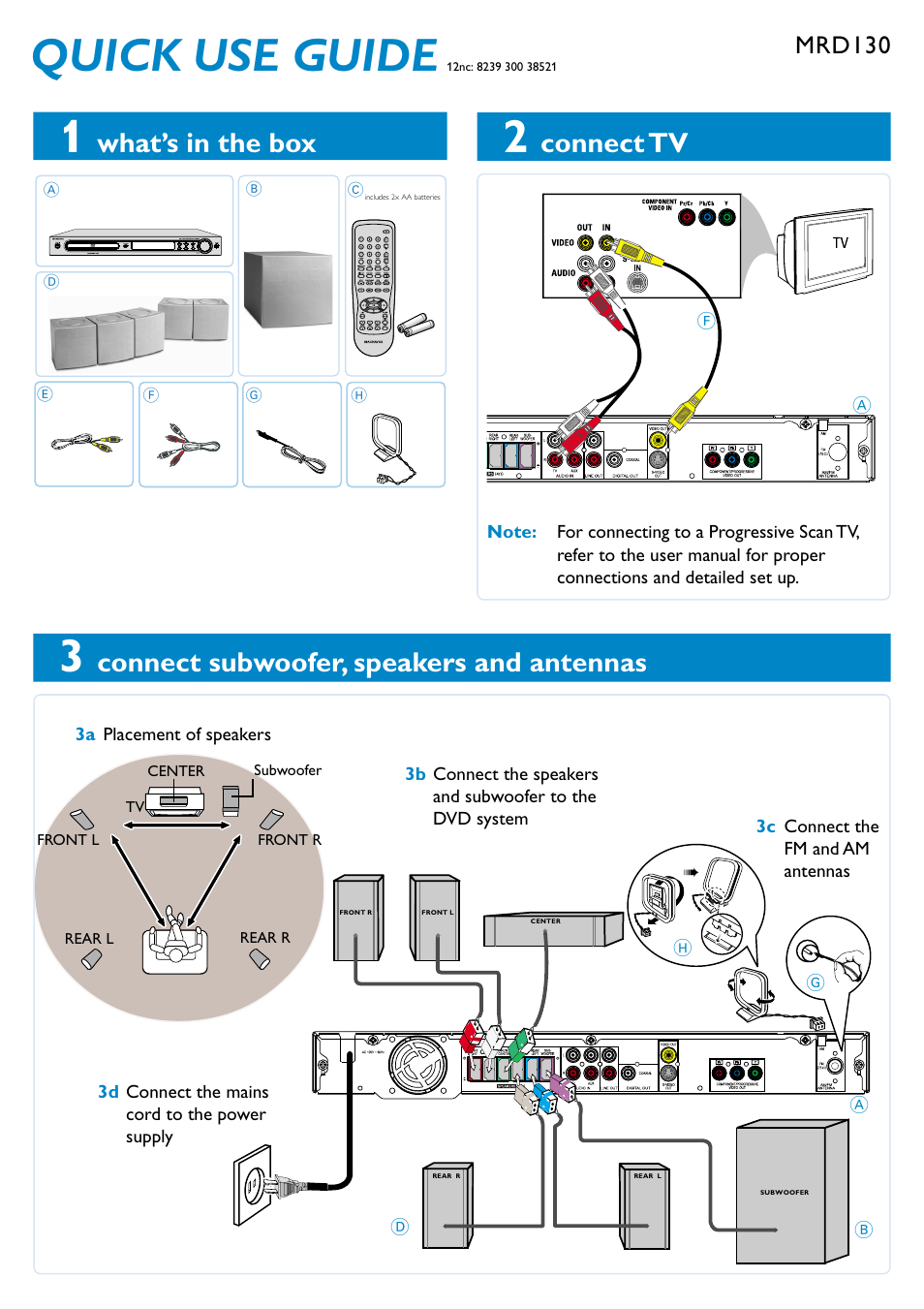 Philips Magnavox MRD130 User Manual | 4 pages