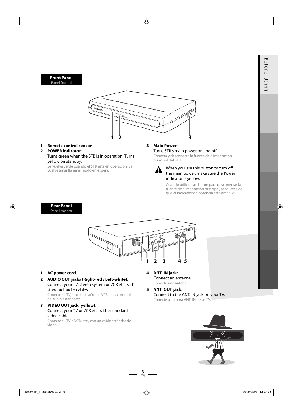 Philips Magnavox TB100MW9 User Manual | Page 9 / 28