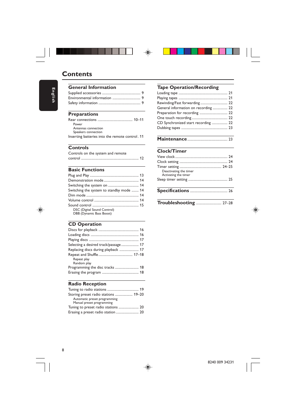 Philips Magnavox MAS-100/37 User Manual | Page 8 / 29