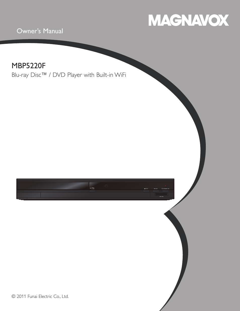 Philips Magnavox Blu-Ray Disc/DVD Player with built in WiFi MBP5220F User Manual | 68 pages