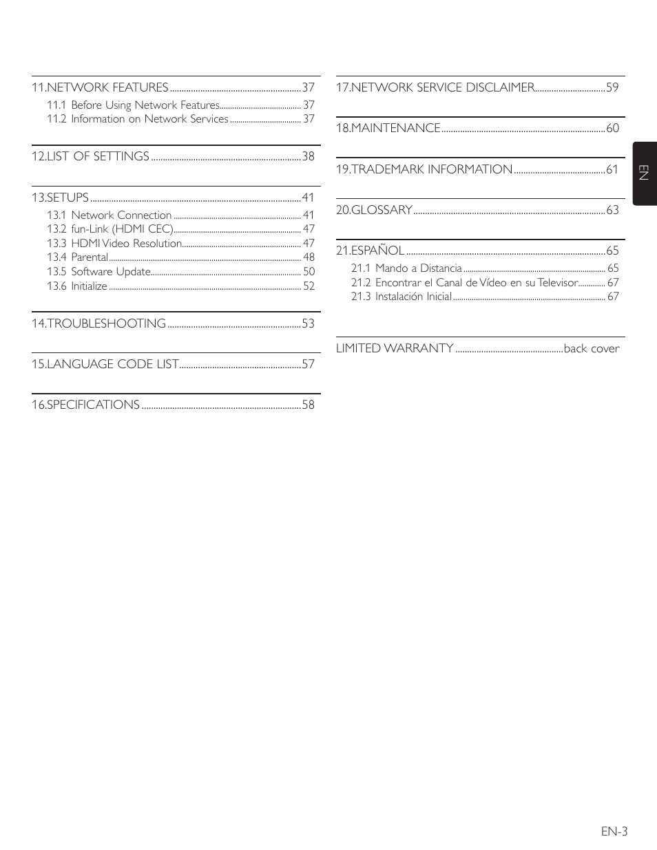 Philips Magnavox Blu-Ray Disc/DVD Player with built in WiFi MBP5220F User Manual | Page 3 / 68