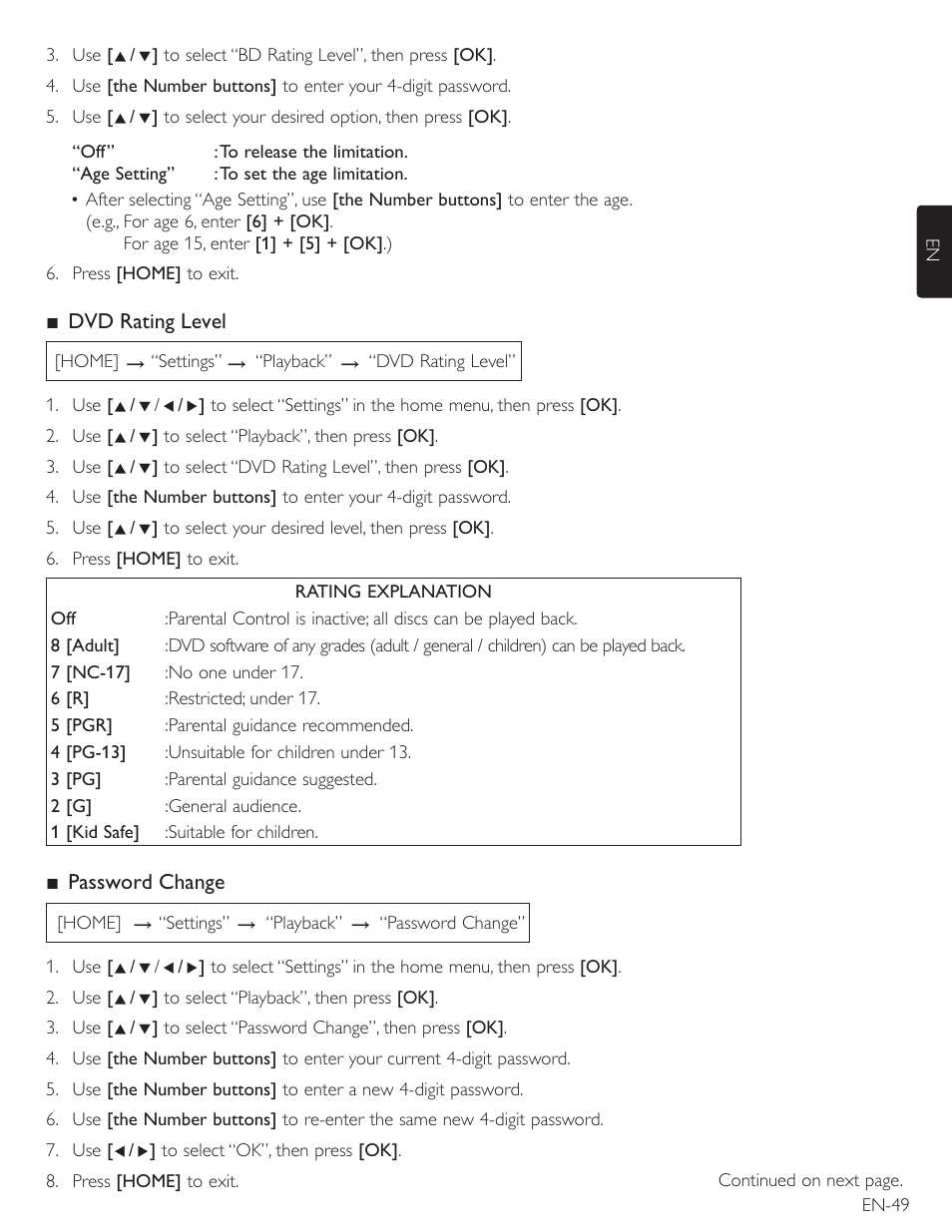 Philips Magnavox Blu-Ray Disc/DVD Player with built in WiFi MBP5220F User Manual | Page 49 / 68