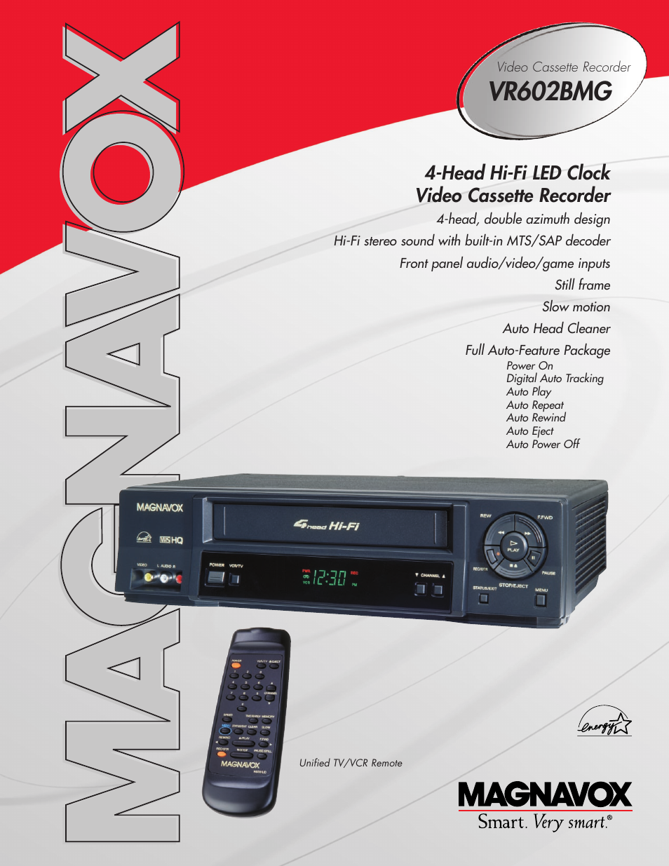 Philips Magnavox VR602BMG User Manual | 2 pages