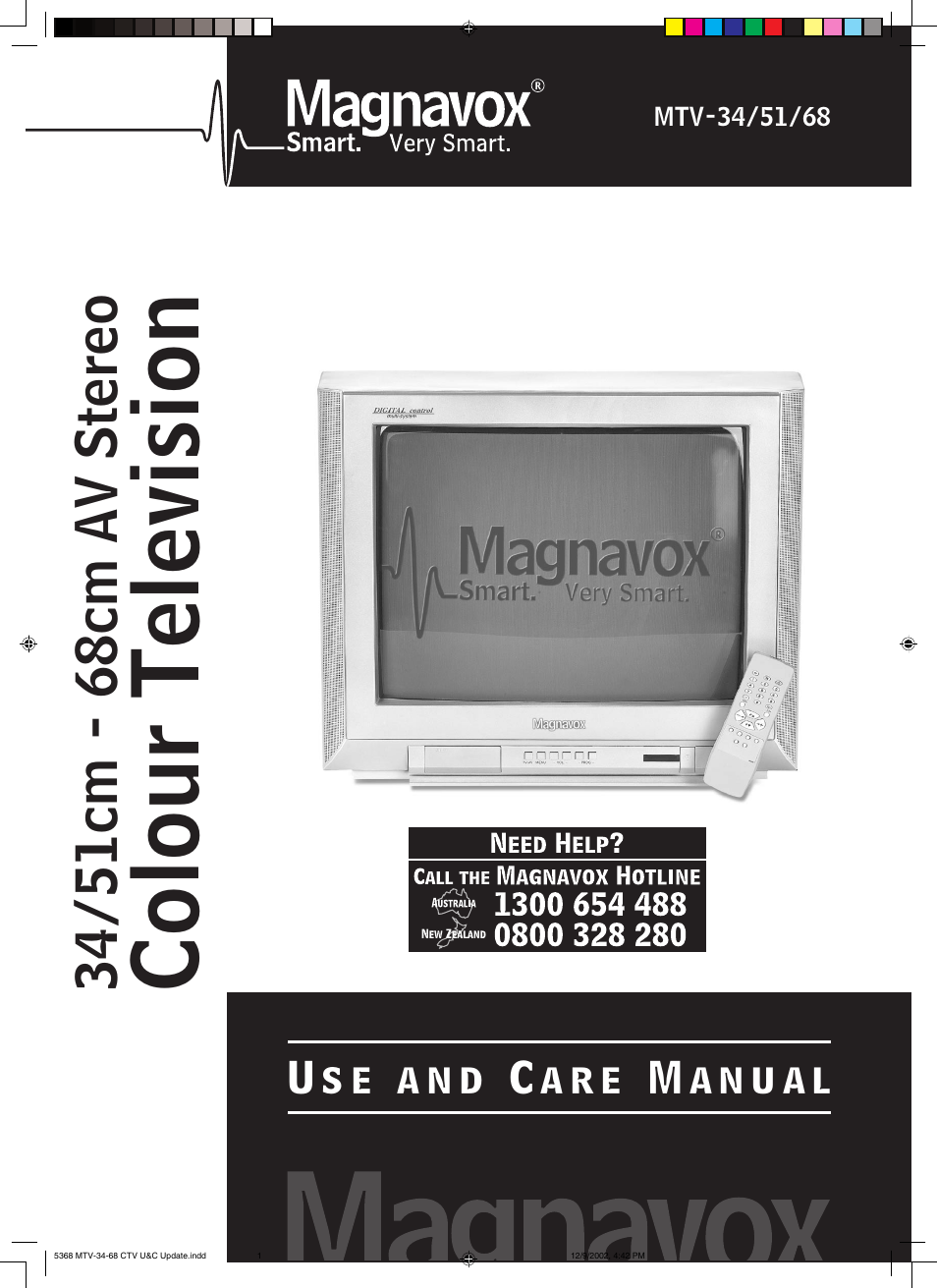 Philips Magnavox MTV-34 User Manual | 16 pages