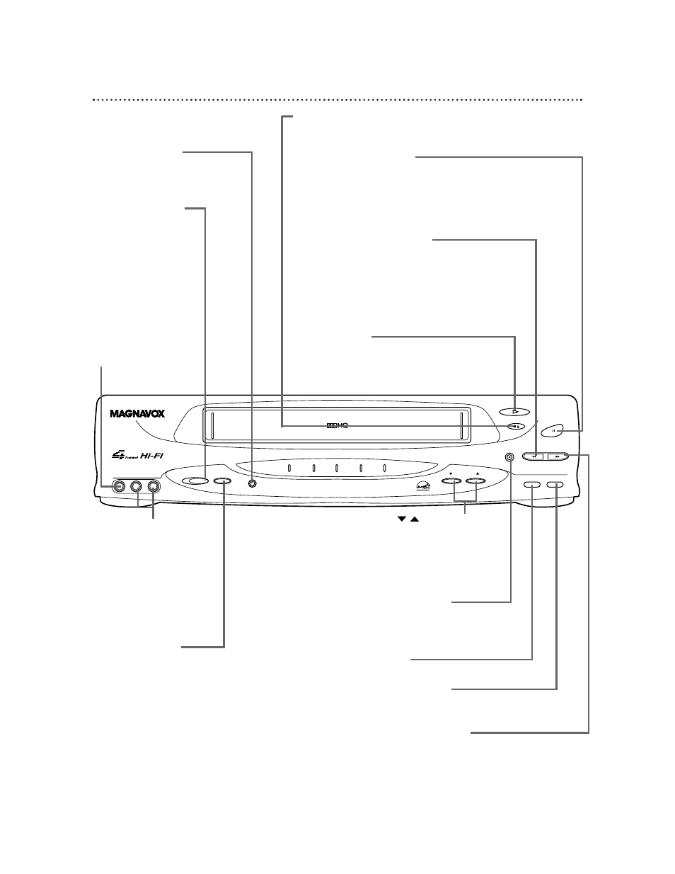 22 front panel | Philips Magnavox VR601BMX User Manual | Page 22 / 48