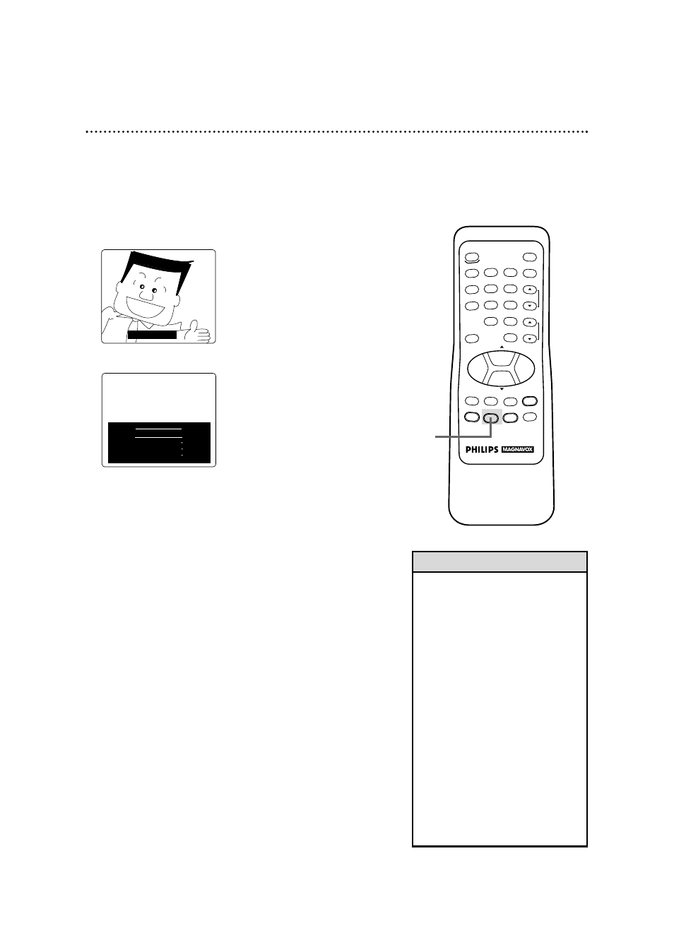 Closed captioning (cont’d) 43, Helpful hints, Standard closed captioning text screen | Philips Magnavox CCX133AT User Manual | Page 43 / 56