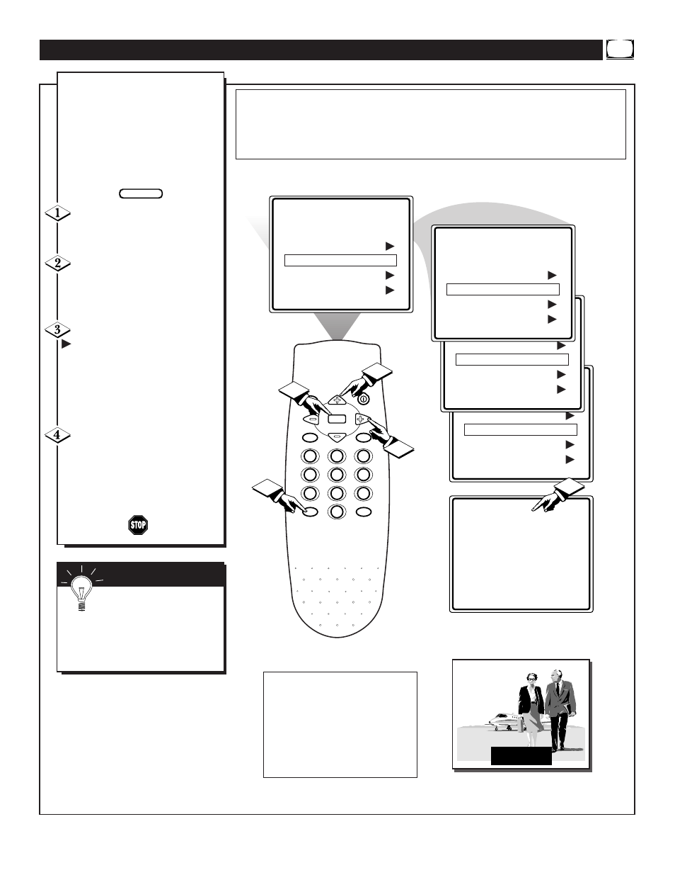 Sing the, Losed, Aption | Ontrol | Philips Magnavox HD2530C1 User Manual | Page 17 / 36