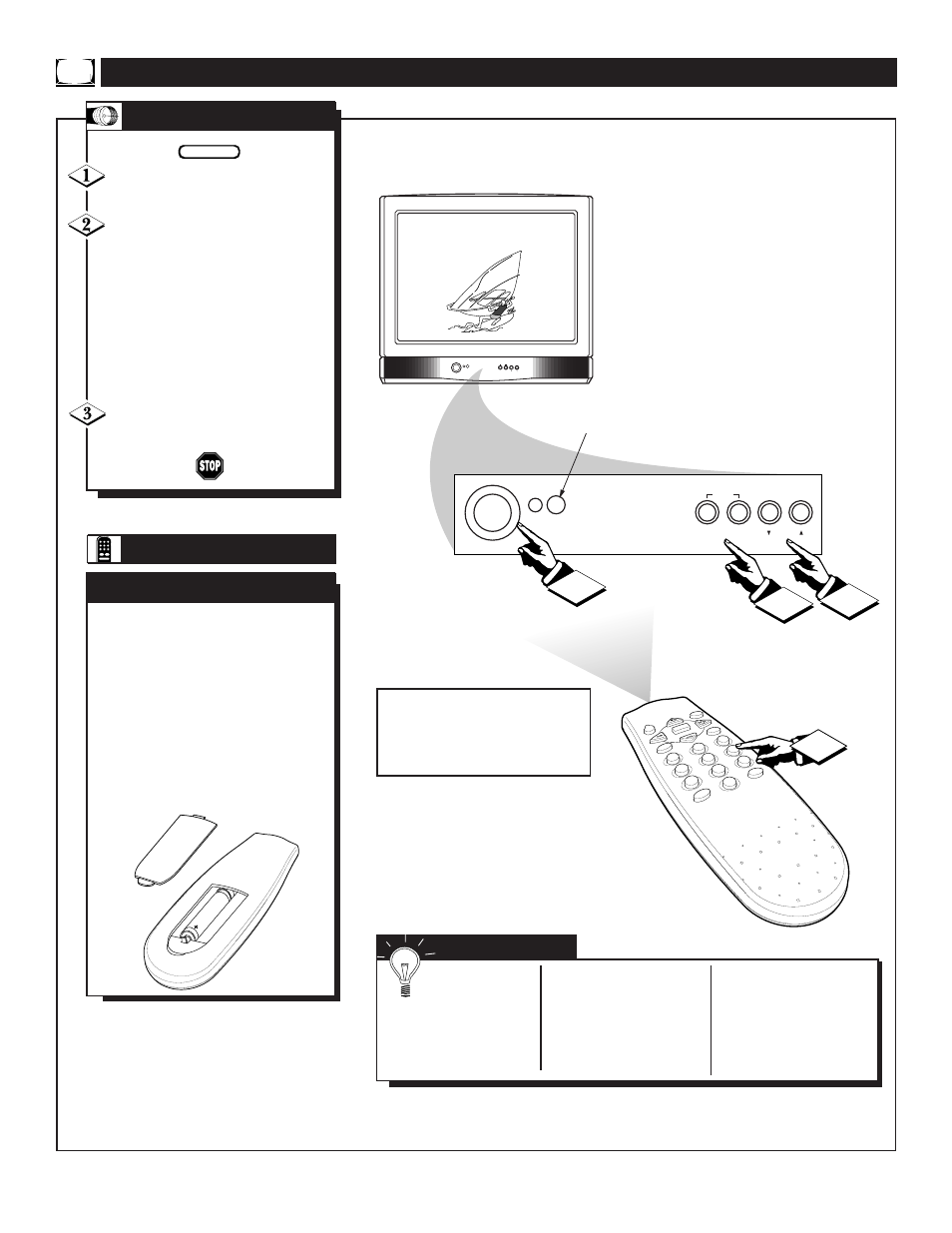 Tv/r, Asic, Emote | Perations, Elevision | Philips Magnavox HD2530C1 User Manual | Page 8 / 36