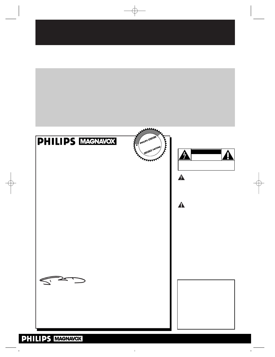 Safety, Hurry, Warranty verification | Owner confirmation, Model registration, Know these, Symbols, For customer use | Philips Magnavox CCZ190AT User Manual | Page 2 / 52