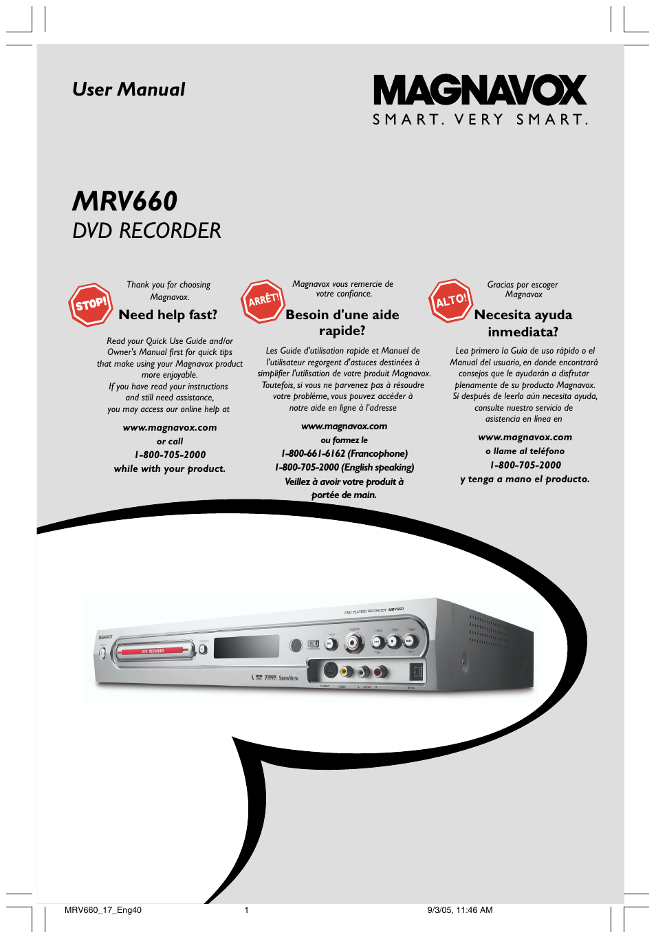 Philips Magnavox MRV660 User Manual | 70 pages