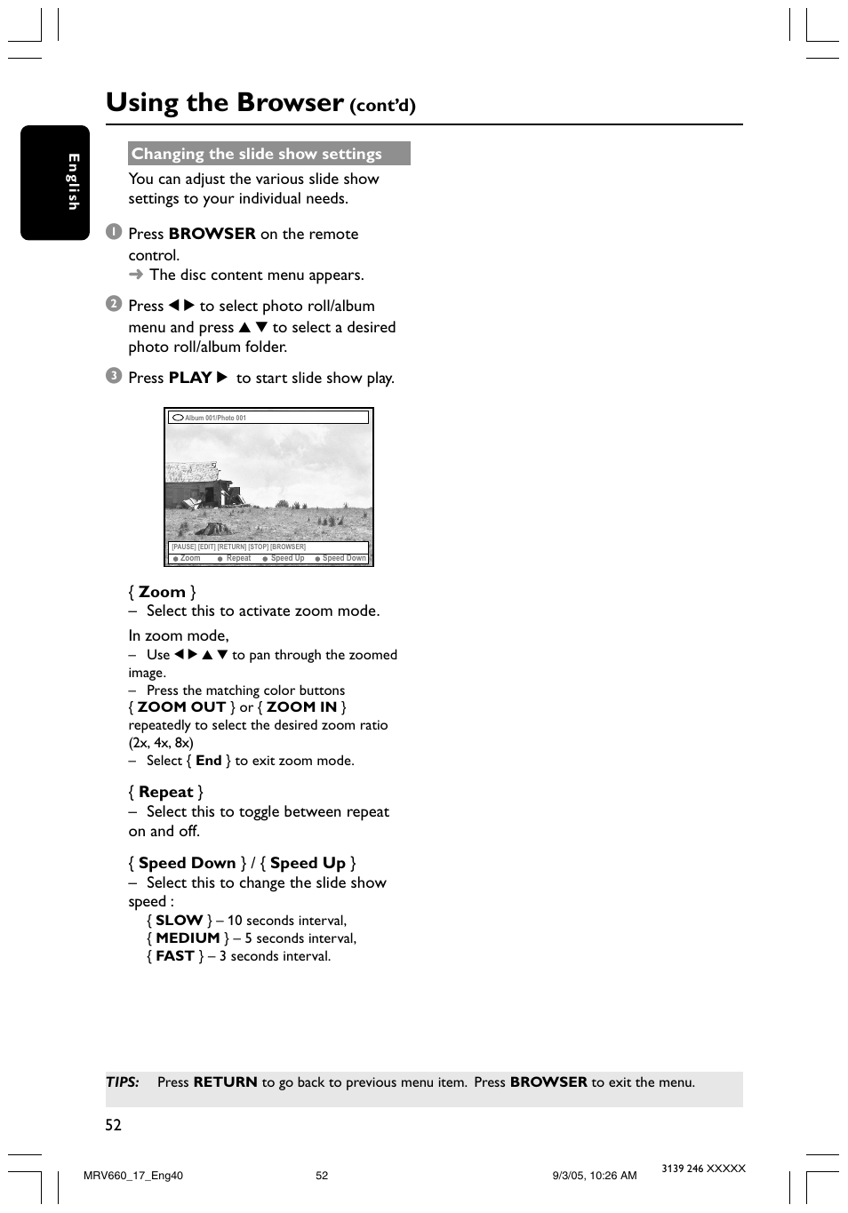 Using the browser | Philips Magnavox MRV660 User Manual | Page 52 / 70