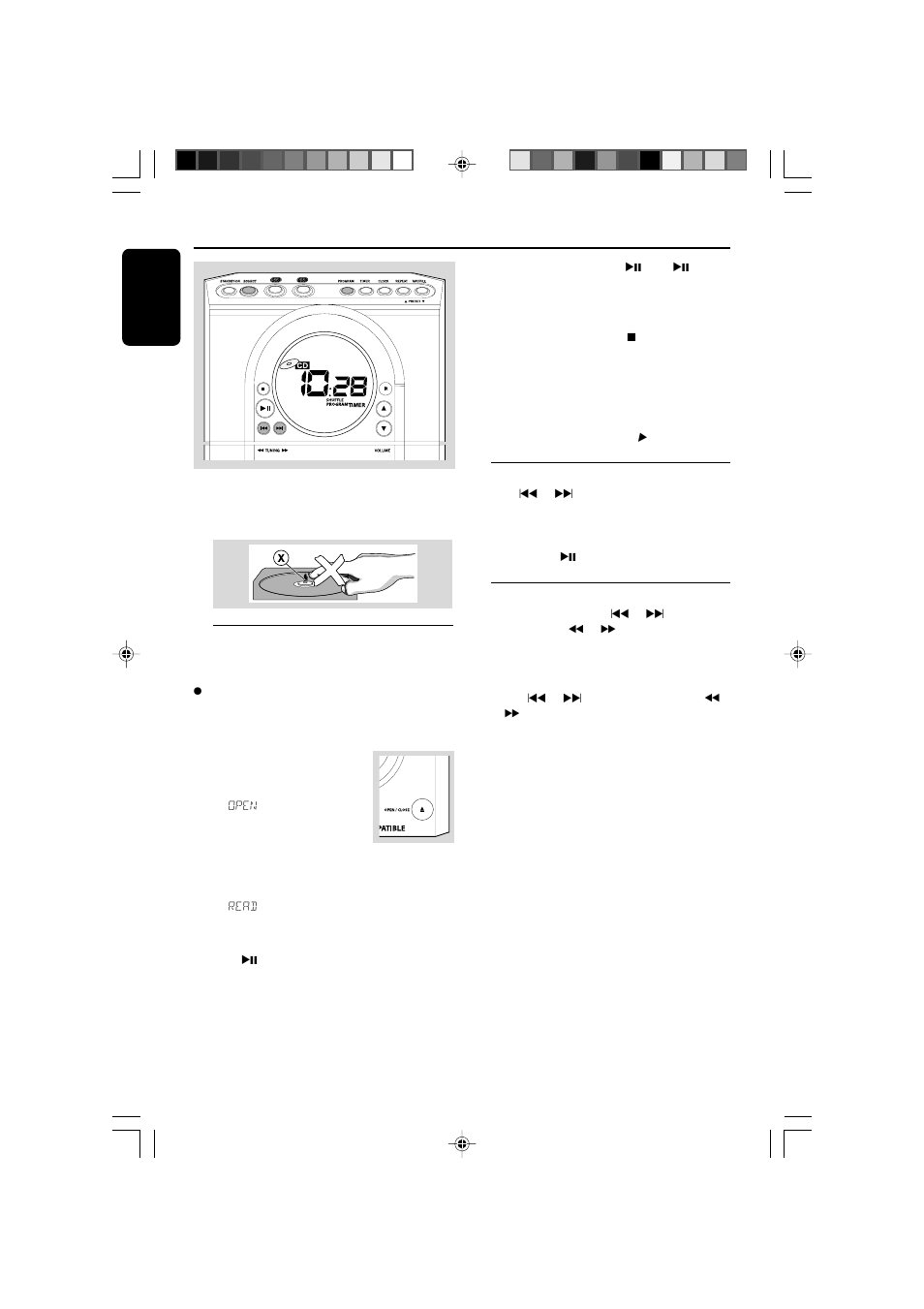 Cd operations | Philips Magnavox MME100 User Manual | Page 14 / 23