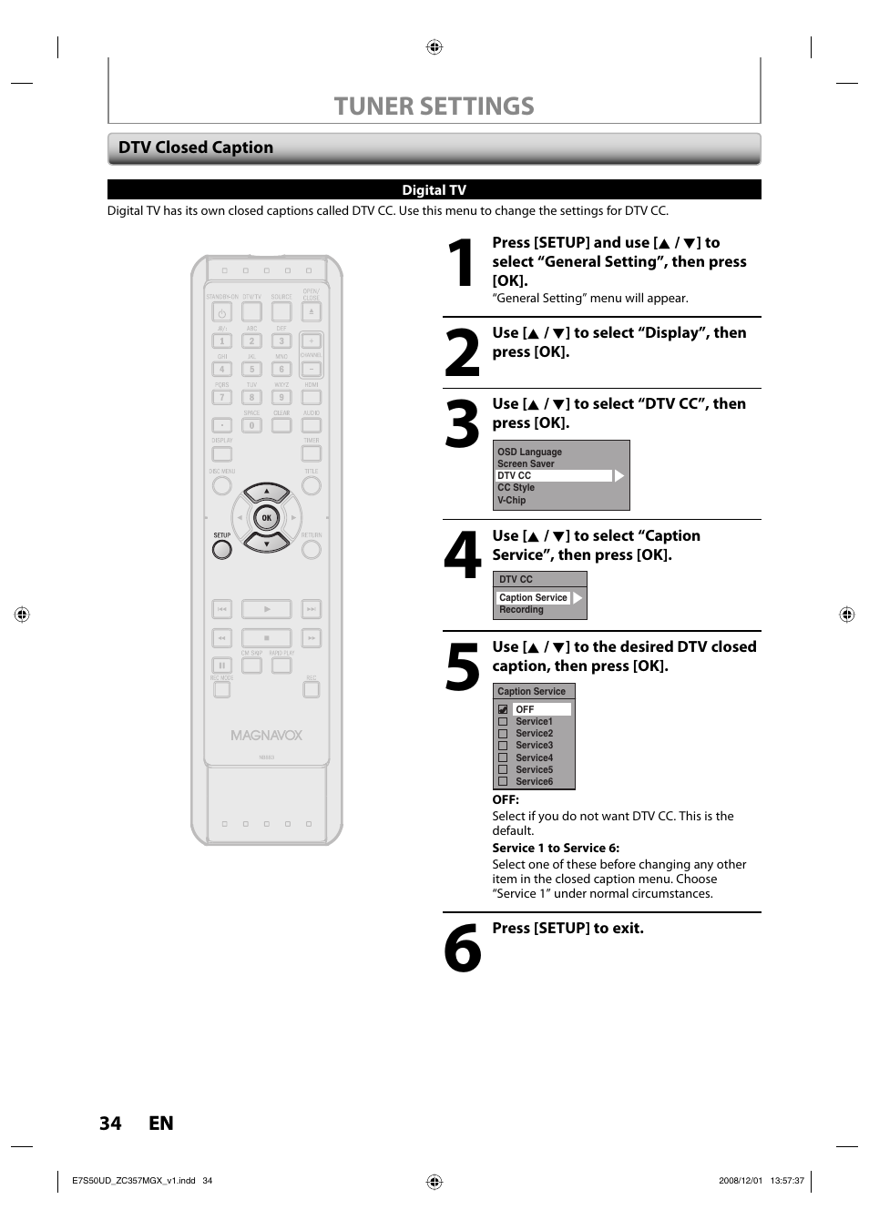 Philips Magnavox ZC357MGX User Manual | Page 36 / 104