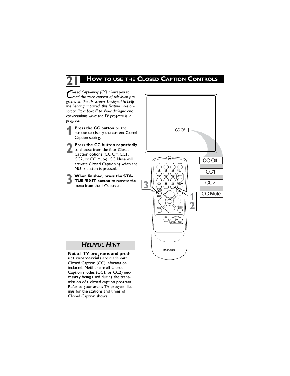 Philips Magnavox 14MS2331/17 User Manual | Page 25 / 36