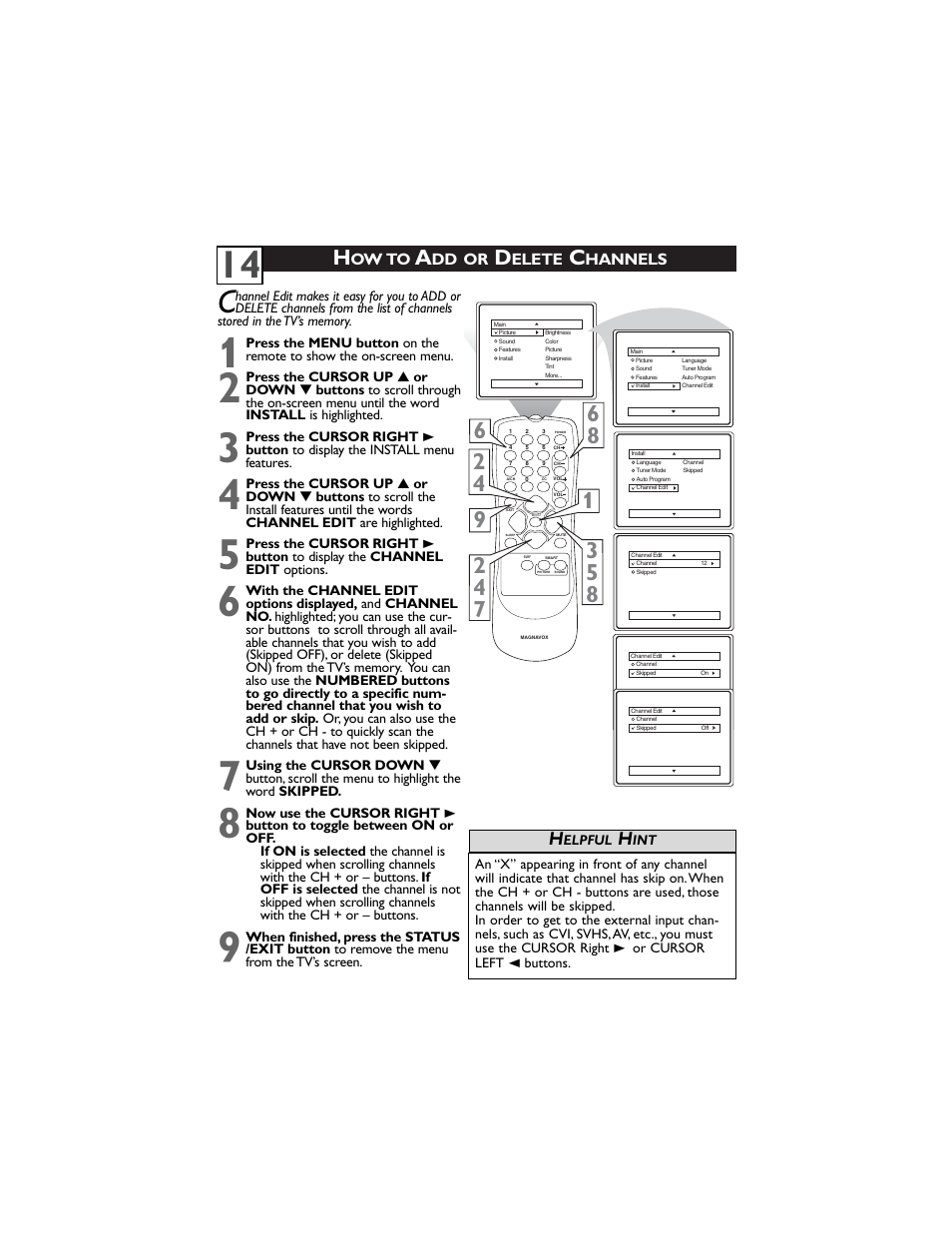 Philips Magnavox 30MW5405/17 User Manual | Page 18 / 36