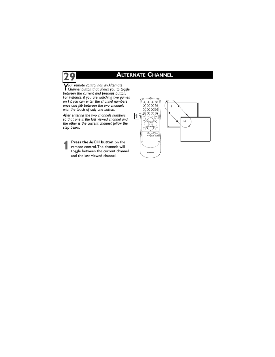 Lternate, Hannel | Philips Magnavox 30MW5405/17 User Manual | Page 33 / 36