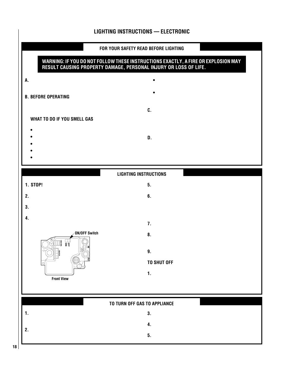 Lighting instructions — electronic | Philips Magnavox MPDR-3328CPE User Manual | Page 18 / 24