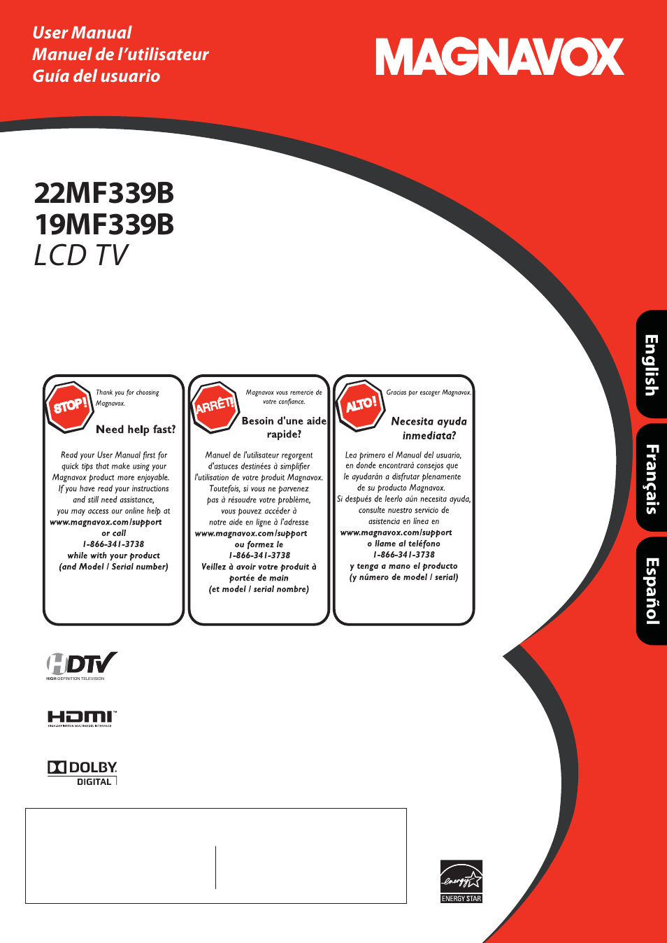 Philips Magnavox 22MF339B User Manual | 118 pages