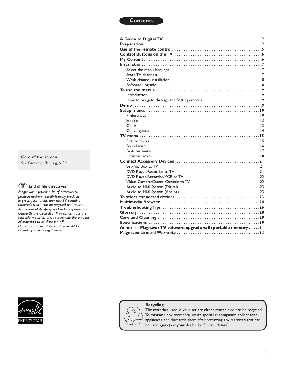 Philips Magnavox 51MP6200D User Manual | Page 9 / 41