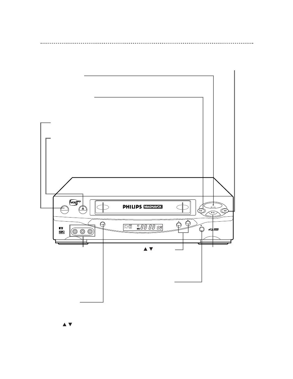 Front panel 23 | Philips Magnavox VRZ255 User Manual | Page 23 / 56