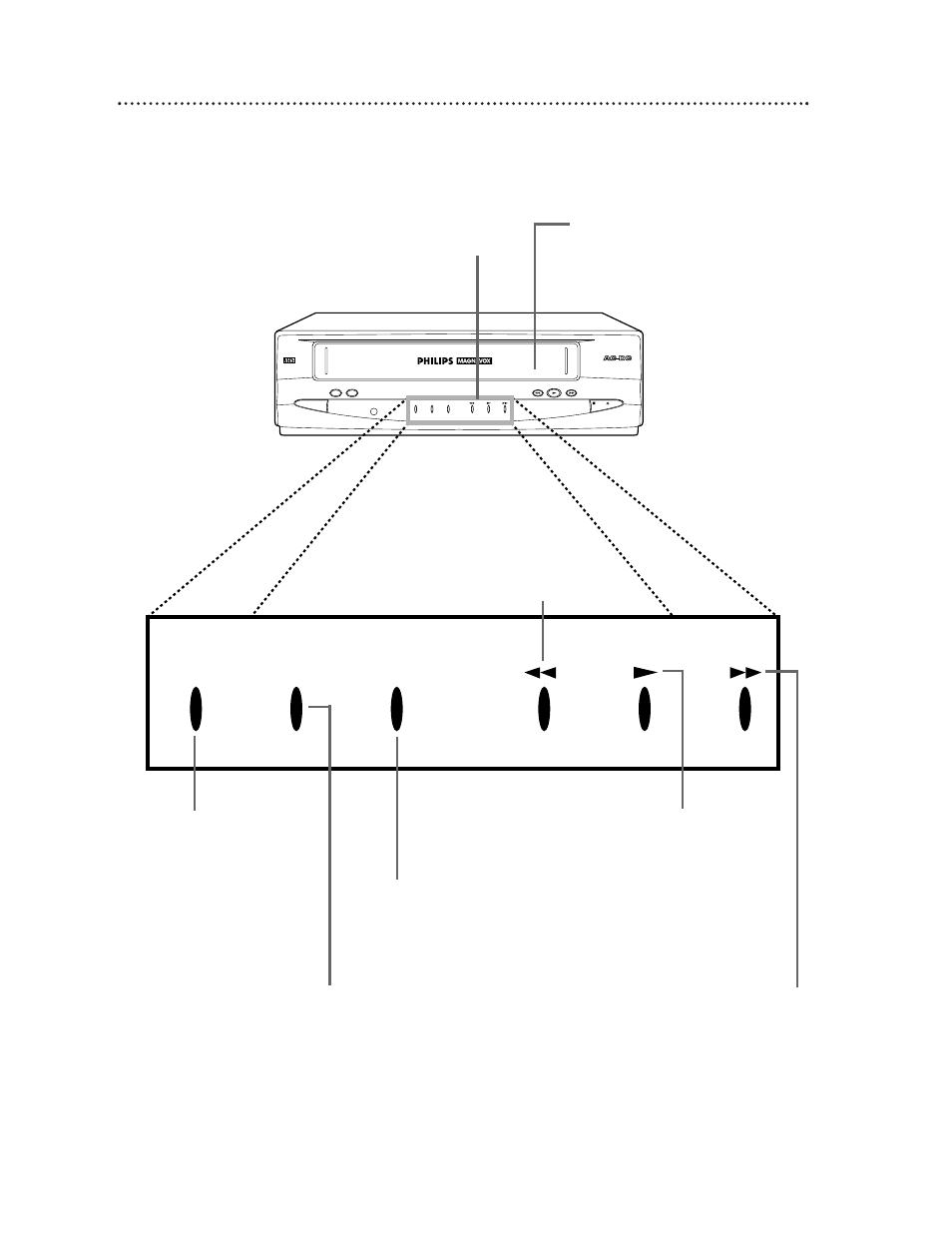 Display panel 13, Power repeat pict. control | Philips Magnavox VPA115AT User Manual | Page 13 / 24