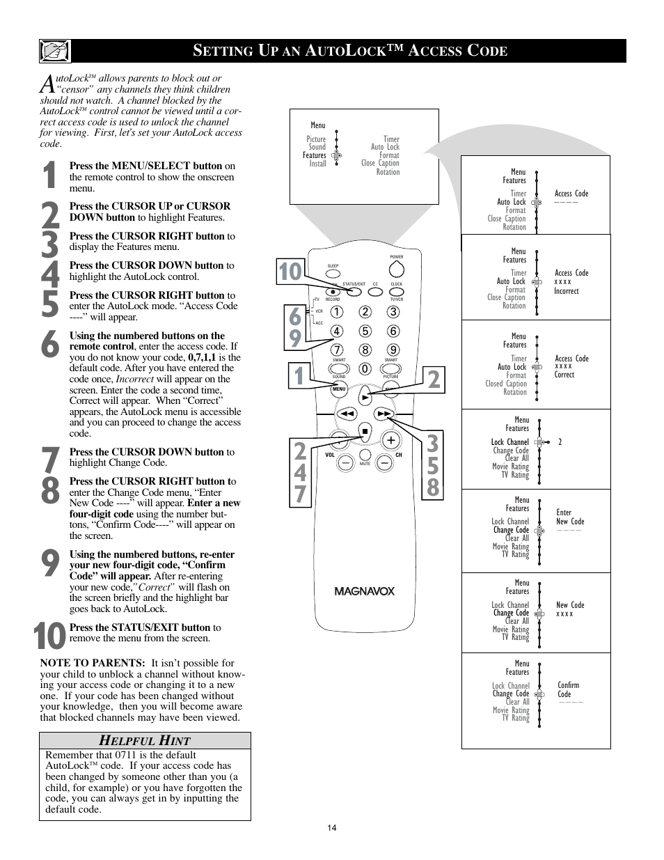 Philips Magnavox 27MS5402/17 User Manual | Page 14 / 40