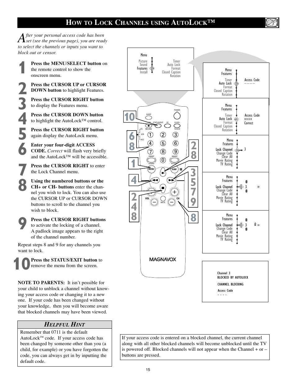 Philips Magnavox 27MS5402/17 User Manual | Page 15 / 40