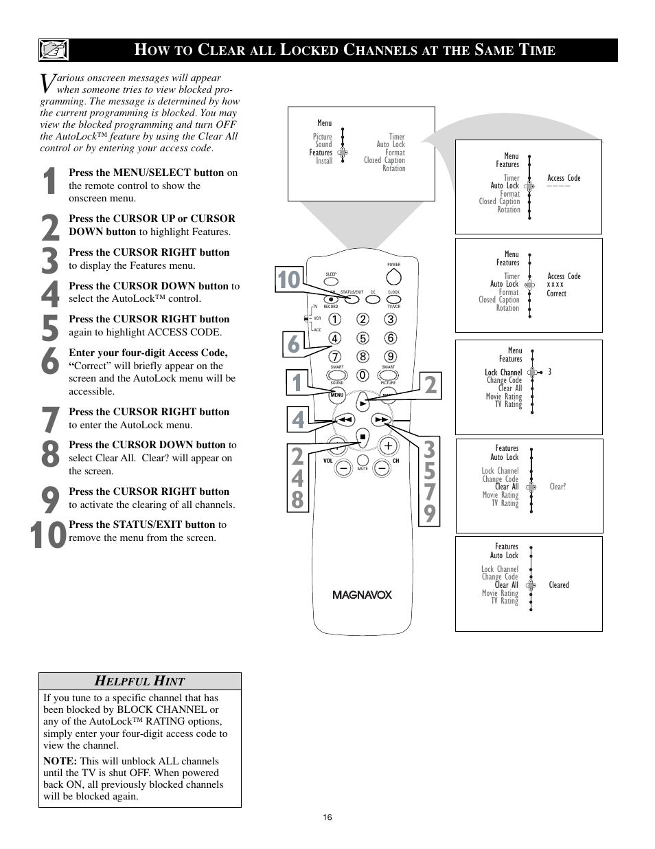 Philips Magnavox 27MS5402/17 User Manual | Page 16 / 40