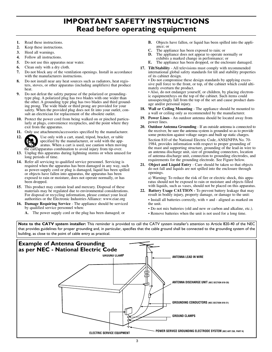 Philips Magnavox 27MS5402/17 User Manual | Page 3 / 40