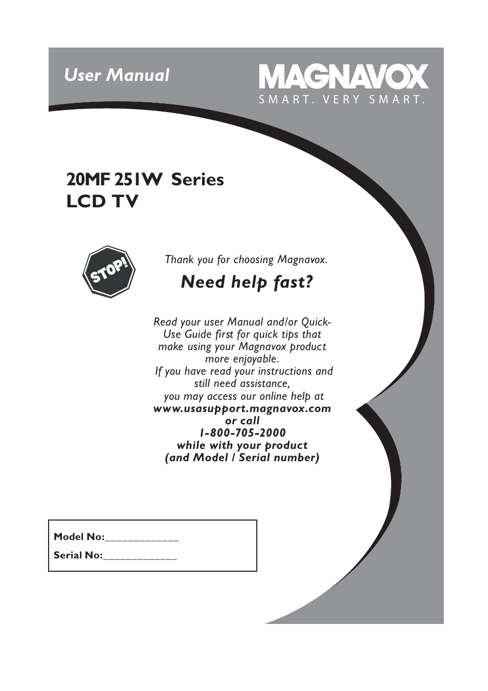 Philips Magnavox 251W Series User Manual | 53 pages