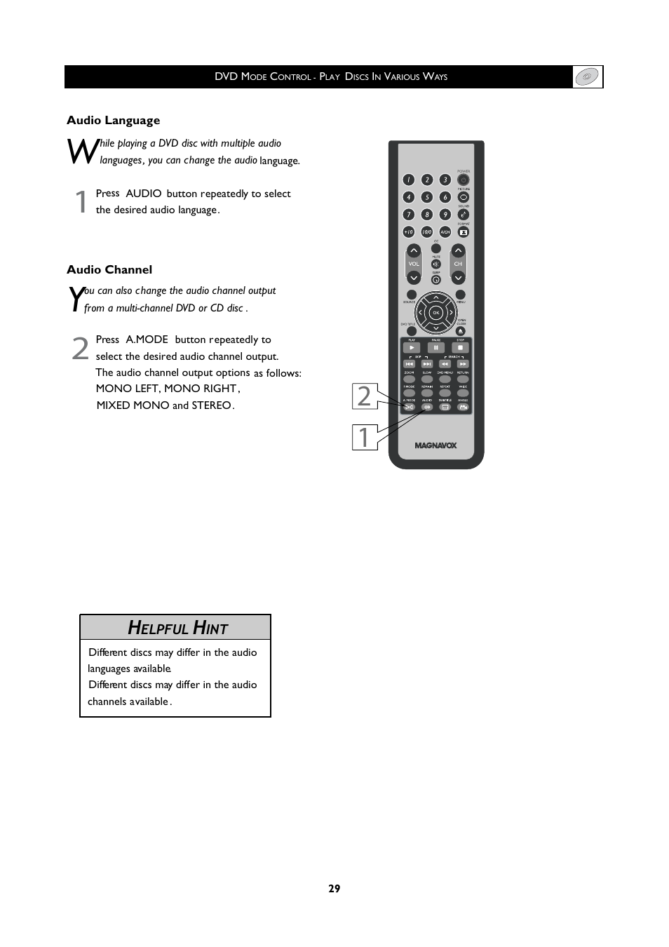 Philips Magnavox 251W Series User Manual | Page 29 / 53