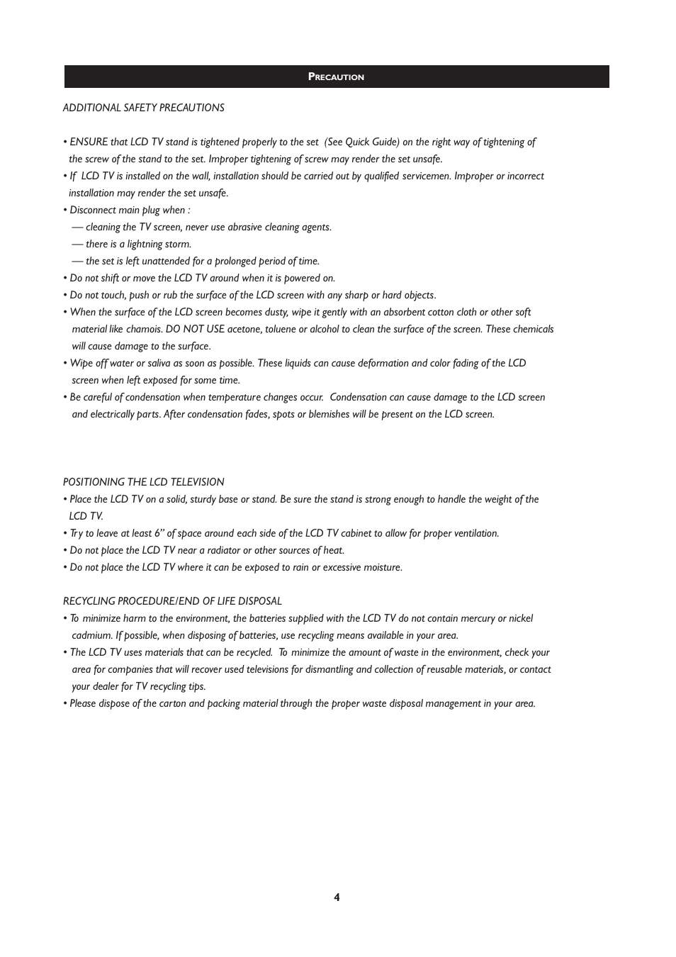 Philips Magnavox 251W Series User Manual | Page 4 / 53