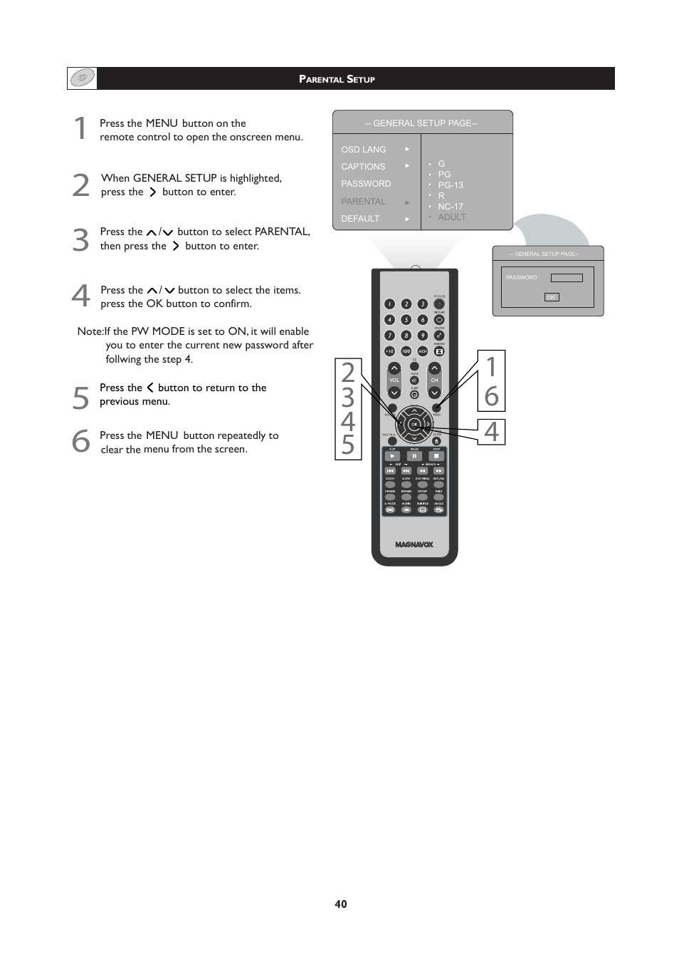 Philips Magnavox 251W Series User Manual | Page 40 / 53