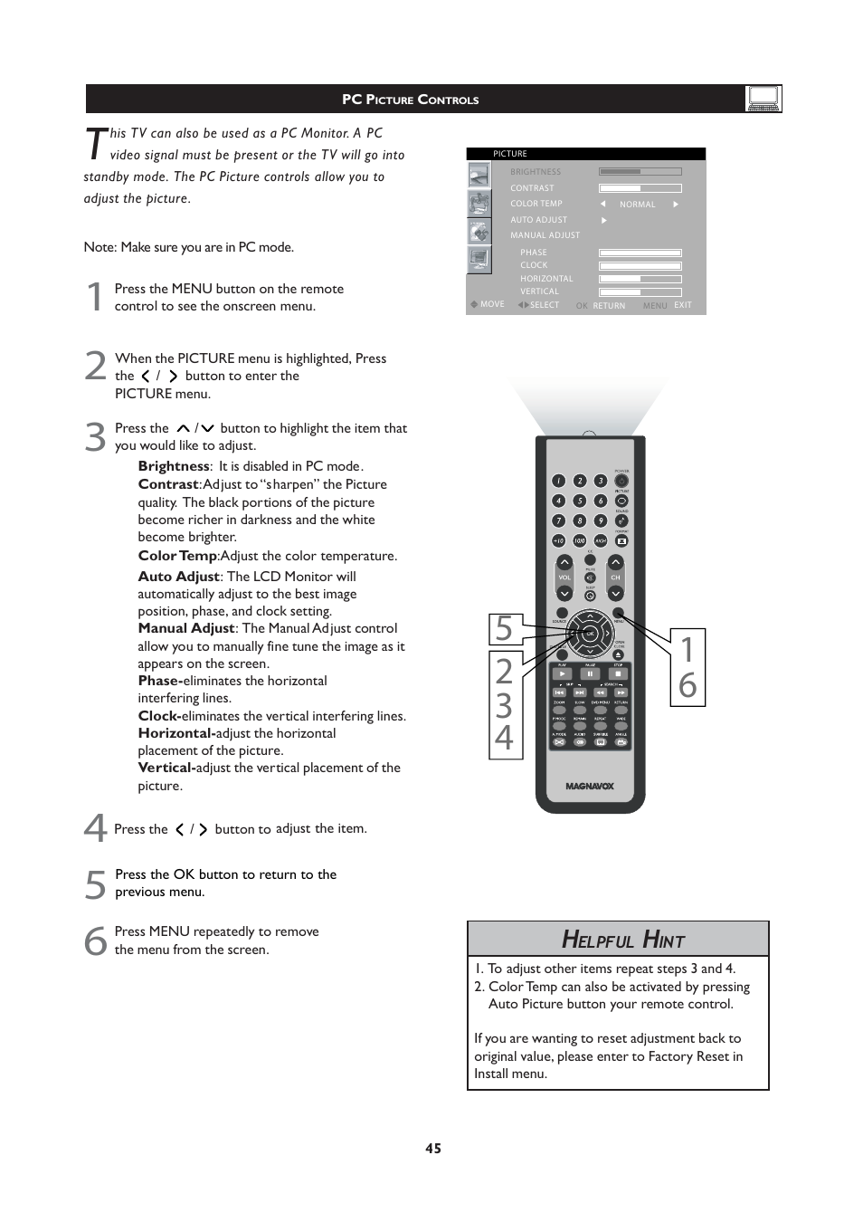 Philips Magnavox 251W Series User Manual | Page 45 / 53