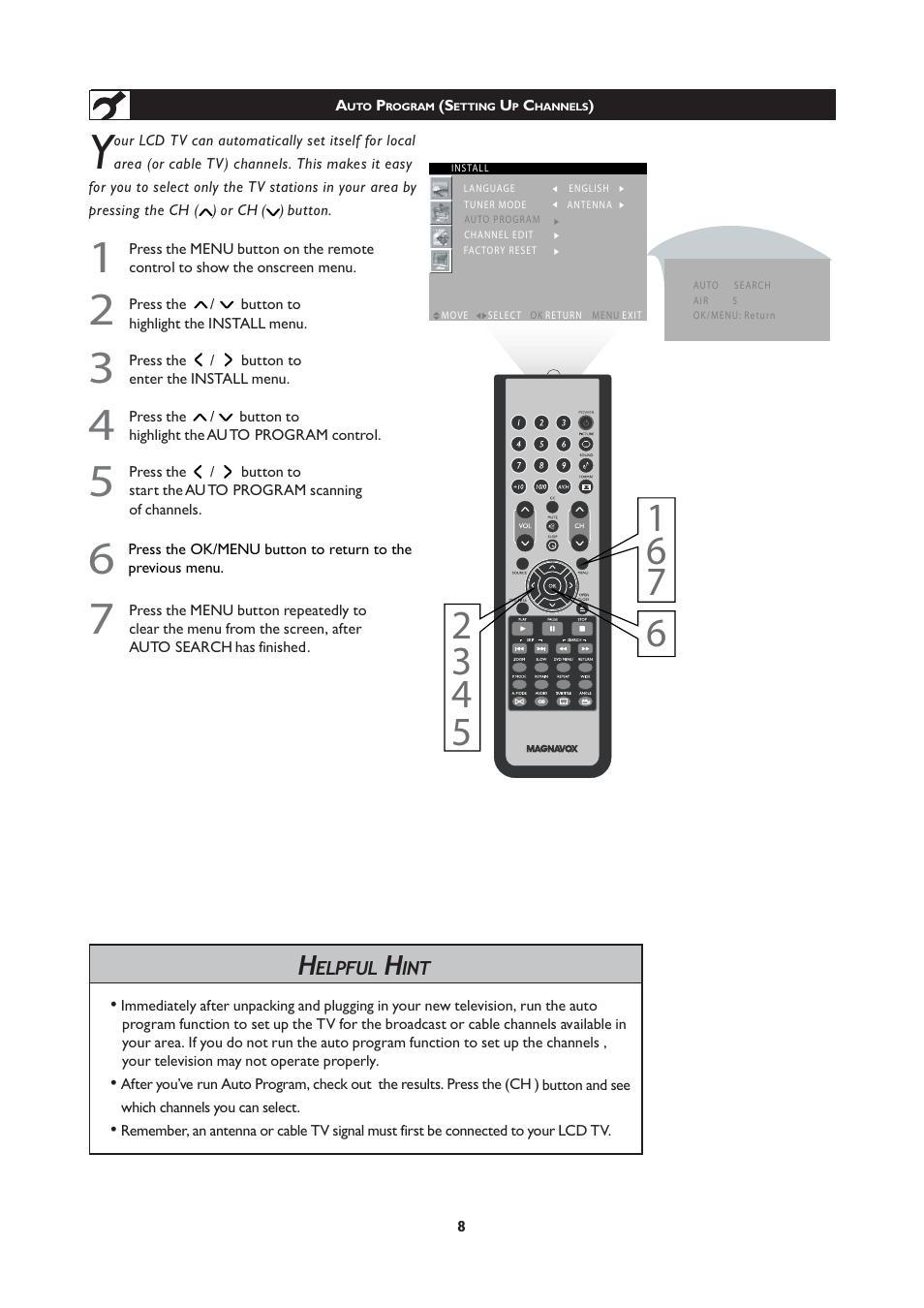 Philips Magnavox 251W Series User Manual | Page 8 / 53